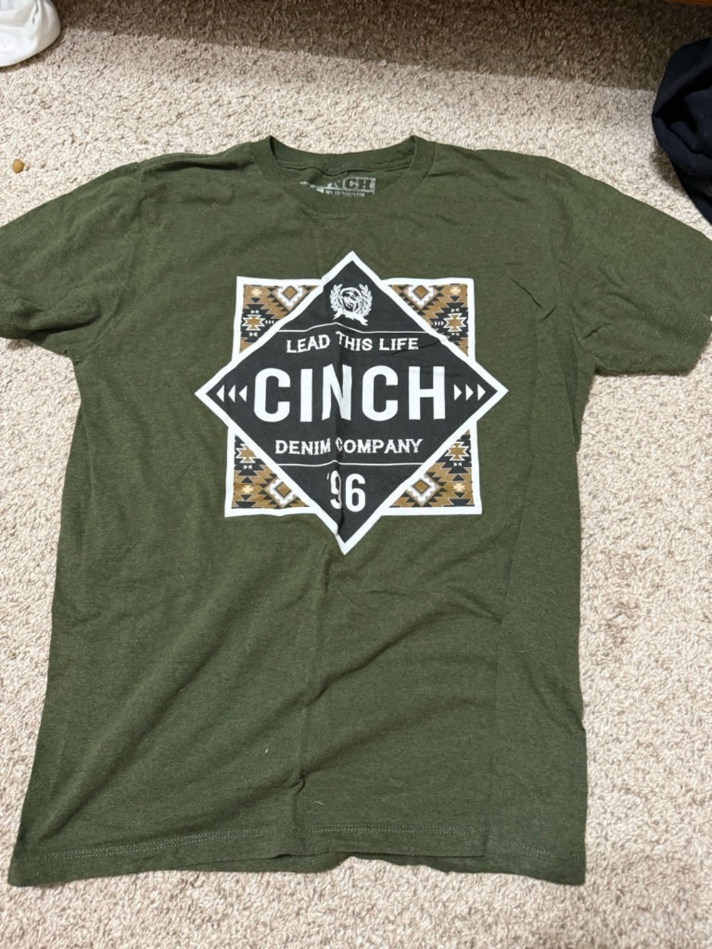 Cinch Olive Green Graphic Short-Sleeve Tee